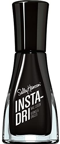 Sally Hansen Smalto Unghie Insta-Dri, ad Asciugatura Rapida, Effetto Manicure Professionale a Lunga Durata, 9.17 ml, 573 Black To Black