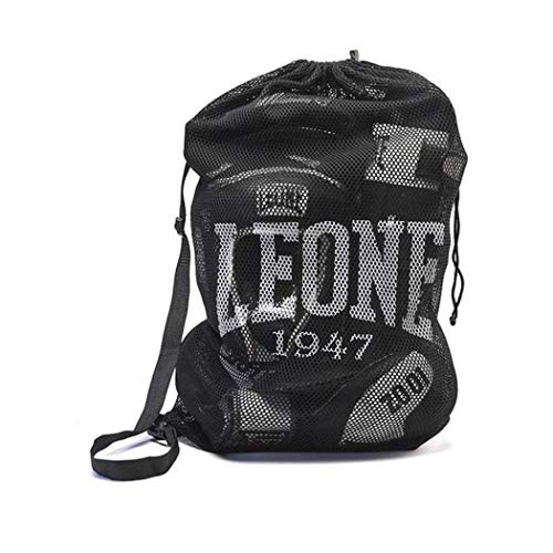 LEONE 1947, Mesh Bag Sacca Sportiva, Nero, Taglia Unica, AC900