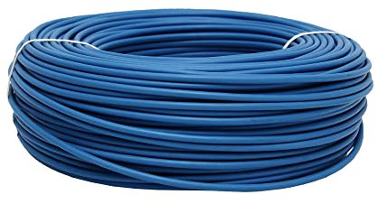 Rouleau de Câble Électrique de 100 m | H07V-K | Section 1 x 1,5 mm2 | Couleur Bleue