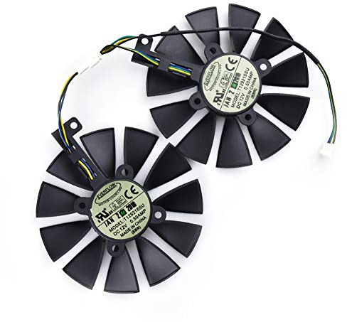 iHaosapce - Coppia di ventole 87 mm per ventola ASUS GTX1060 1070 Ti RX 470 570 580 scheda grafica T129215SU