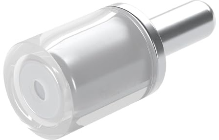 SOTECH 100 stycken golvhållare för borrhål 3 mm gummerade hyllkonsoler, pluggmontering för glas och trägolv