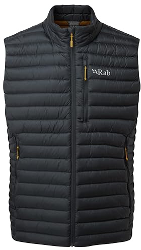 Rab Men's Microlight Vest - Warm Lightweight Down-Insulated Gilet for Trekking & Skiing - Beluga - X-Large