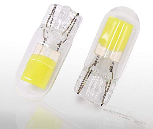SageSunny 2PCS T10 194 W5W LED Bulb 12V COB Chip 6000K White 168 501 2825 LED Bulbs for Car Interior Lights Map Light License Plate Light Side Light