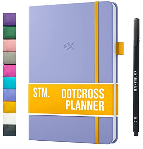 Daily Planner 2026 (Undated) | A5 Dotcross | Your All in One Day Organizer, At A Glance Weekly Agenda, Yearly Calendar Book | Planners for Personal, Professional, Academic & Work Goals and Schedule