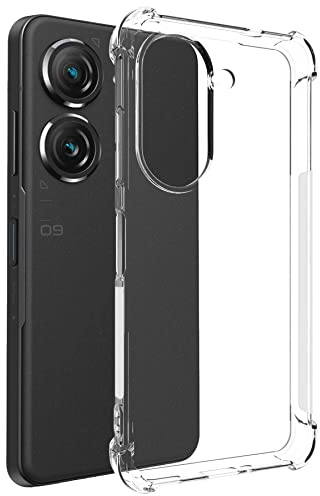 mtb more energy® Coque de protection souple en TPU pour Asus Zenfone 10, Zenfone 9 - Coins renforcés - Protection de l'appareil photo - 1,5 mm