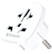 Verbatim World-to-Europe WTEU-01, adattatore da viaggio per presa europea, spina europea in tutto il mondo, adattatore per spina USA, Regno Unito, Inghilterra e Australia, 100-250 V