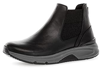 Gabor Mujer Botines, señora Botas Chelsea,plantilla desmontable,bota de deslizamiento,botas,medias botas,botín,Negro (schwarz) / 57,41 EU / 7.5 UK