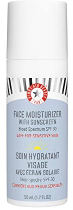 First Aid Beauty Ultra Repair Face Moisturiser with Sunscreen, SPF 30 – 2-in-1 Sun Protection + Daily Hydration – 50 mL