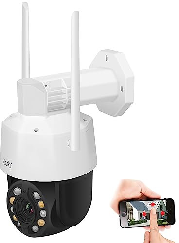 7links Kameras: PTZ-Überwachungskamera mit 2K+, Laser-LEDs, 20x-Zoom, WLAN, App, 360° (PTZ Kamera, Überwachung mit Zoom, Überwachungssystem Funk)