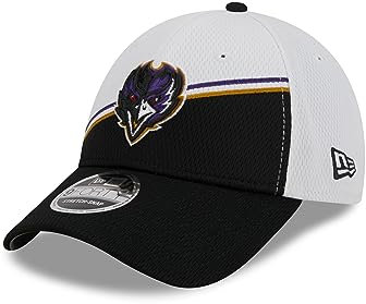 New Era Baltimore Ravens NFL 2023 Sideline White Black 9Forty Stretch Snapback Cap - One-Size