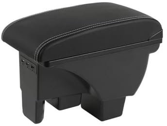 PUMMJCOW Car Armrests Car Center Console Armrest Strorage Box With Usb 1 Piece Car Styling Accessories For VW For Polo 2019-2022 Centre Console Storage Box(Color:A3 3USB)
