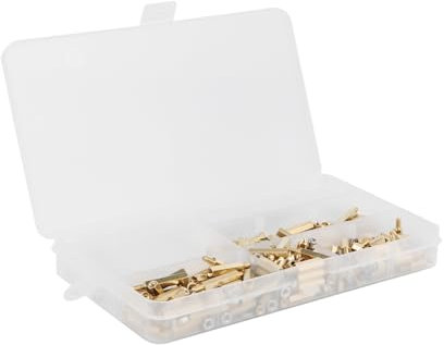 MUCKLILY 300pcs Brass Column Nut Screws Set Socket Head Cap Screws Assorted Kit for