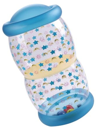 Abaodam Rodillo Inflable para Gatear Juguete de Entrenamiento de Musculatura Infantil Equipamiento de Práctica para Gatear para Desarrollo de Habilidades con Colores Brillantes Azul