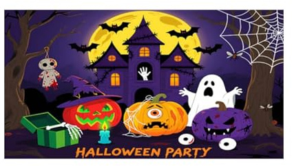 Banner Garage di Halloween, 200 x 150 cm, copertura per porta del garage di Halloween, banner di tela di sfondo di Halloween appeso, garage porta banners Cover (B, C)