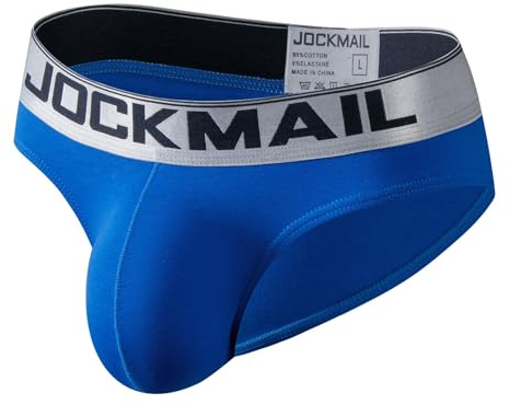 JOCKMAIL Men’s Brief Cotton Breathable Stretch Briefs 3D Pouch Bikini Mens Briefs Underwear for Office,Gym