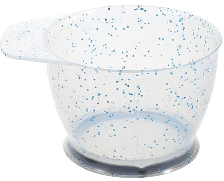 TEHAUX Ciotola per Tinta Chioma in Plastica Blu Grande Capacità e Design Unico, Resistente e Comoda per Miscelazione Colore in Salone