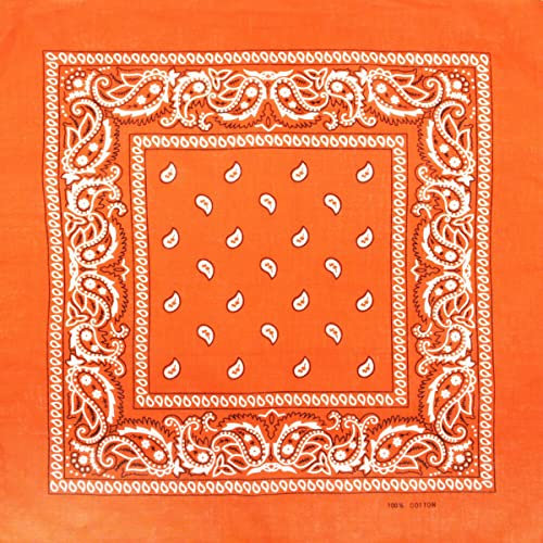 Alsino Bandana Zandana Kopftuch Halstuch Paisley Muster 100% Baumwolle, Farbe wählen:gelb 55