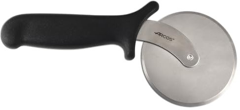 Arcos Gadgets Professionali - Tagliapizza - Acciaio Inossidabile 100 mm - Manico Polipropilene Colore Nero