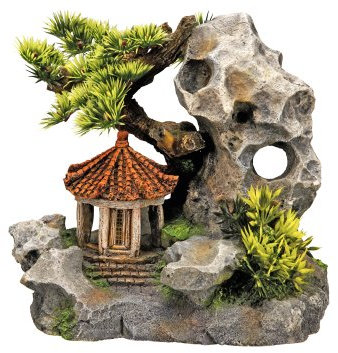 Nobby Aqua Ornaments Tempel an Klippe 19 x 13 x 17,2 cm