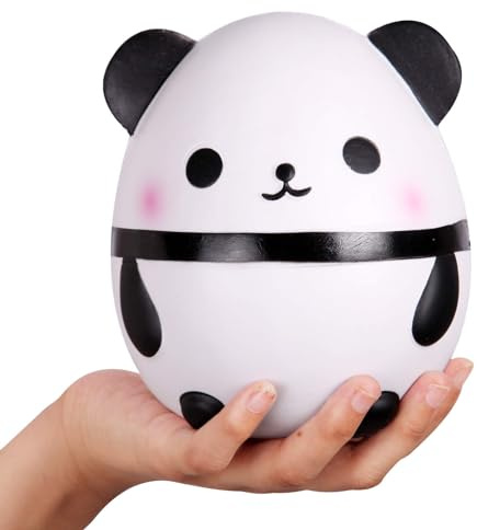 Anboor Squishies Panda Egg Jumbo Squishy Lent Squeeze Rising Jouets parfumés Kawaii Jouets spongieux Animal pour Enfants Adultes 1 Pcs