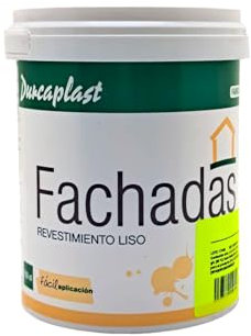 DURCAPLAST pintura fachadas en colores y aspecto mate. De alta cobertura, extraordinaria resistencia al roce y a la intemperie. (750ml, ALBERO 25)