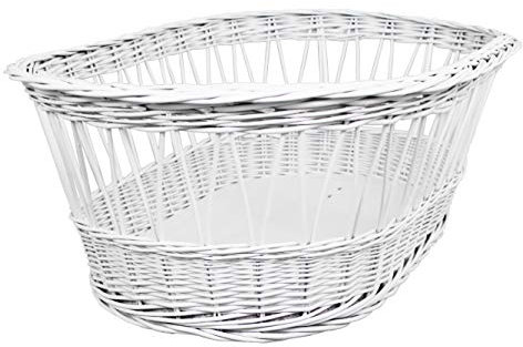 Amigos Weidenkorb Moseskorb für Stubenwagen weiß