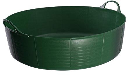 KetoPlastics Green 35 Litre Large Shallow Flexible 2-Handled Recycled Tub Dog Pool Bath