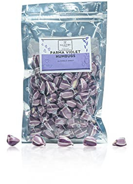 Alcoholic Humbug Sweets (Parma Violet Gin, 150g Bag)