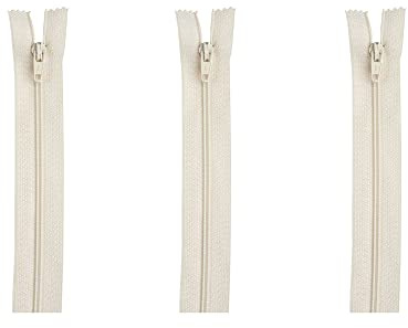 Coats & Clark All Purpose Zip Zipper, 22 Inches, Natural