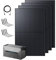 Anker SOLIX Balkonkraftwerk mit Speicher (1740W | 1600Wh), Solarbank 2 E1600 Pro (1600Wh), 4× RS40T Bifaziales Solarpanel (435W), Typ-N Bifaziales Solarpanel, Halterung, 4 MPPT, 1000W AC, Plug&Play