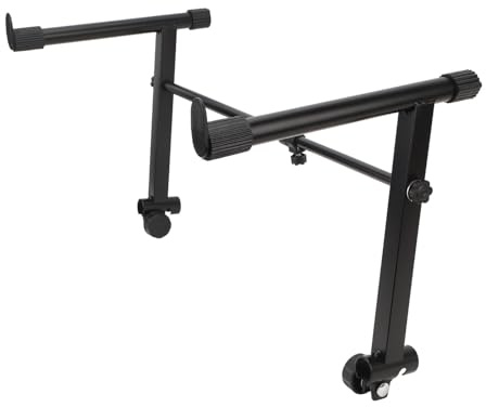Culnflun Supporto Di Estensione Per Tastiera, 2 Regolazioni Di Altezza 42-75 CM, Adattatore Di Estensione Del Supporto Per Tastiera A Forma Di L Per Pianoforte Elettronico