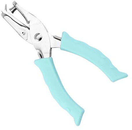 Punzone Singolo Perforatore a Pinza,Perforatore a Pinza 6mm Singolo Foro Perforatrice a 1 Foro Foratrice per Carta Punzonatrice per Carta per Perforatore Dell'ufficio Ideale per Cartelle