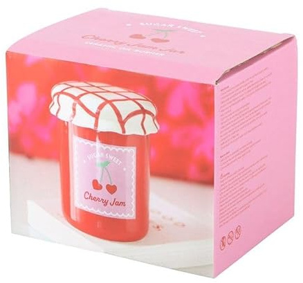 Quemador de aceite y calentador de cera en tarro de mermelada de cerezas