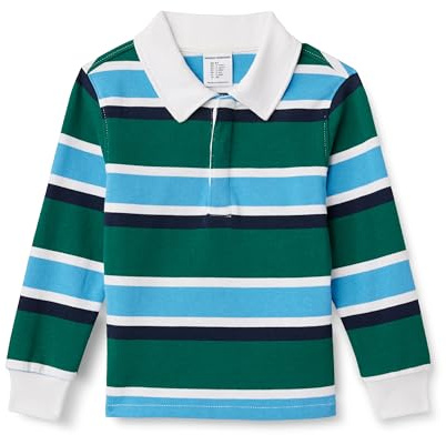 Amazon Essentials Garçon Polo de Rugby à Manches Longues