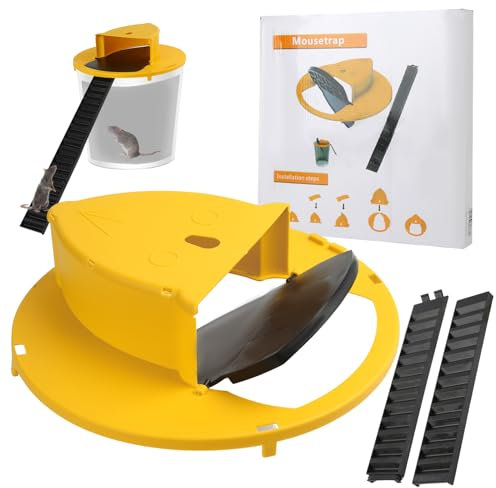 Gelber Fassdeckel,5 Gallon Eimer Kompatibel Hochwertiges Umweltfreundliches Material für Indoor-Küche Hausgarten mit automatischem Deckel, mit Neigung, automatischer Reset(Enthält keinen Eimer)