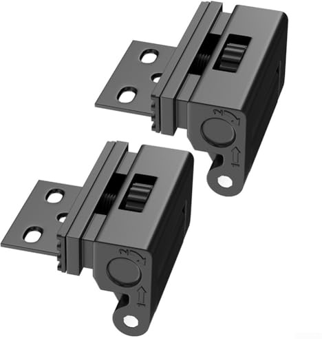 Gdfnmogo Cerradura de refuerzo de puerta, construcción duradera de aleación de aluminio, perilla ajustable, se adapta a la mayoría de puertas de apertura interior, seguridad adicional para ancianos y