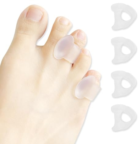 RYHHH Separador Dedos Pie | 4 Piezas Separadores de Dedos Pequeños | los Pies Superpuestos | Relajación de Toe | Evitar el Frotamiento y Dedos Aliviar la Presión | Hombres y Mujeres