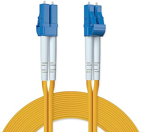 ipolex LC zu LC Glasfaser Patchkabel Single Mode, 1G/10GB OS2 Glasfaserkabel, Duplex 9/125μm Glasfaser Internet Kabel, LSZH Glasfaser Jumper für SMF SFP/SFP+ Transceiver, 20 Meter, 1-Pack.