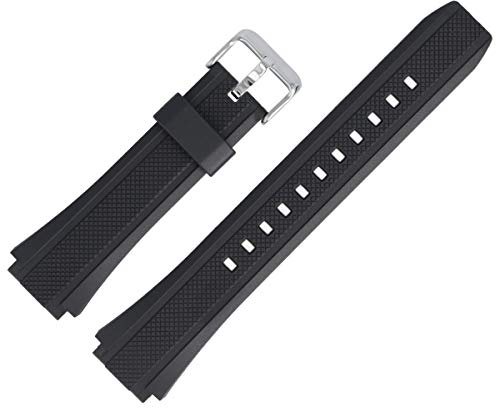 Casio Uhrenarmband Ersatzband 20mm Kunststoff Schwarz - EF-552