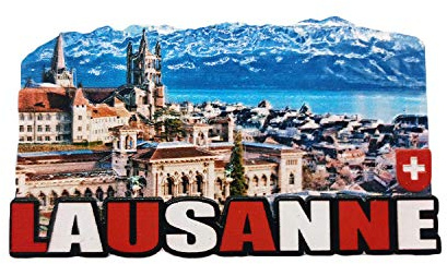 Lausanne Switzerland 3D Refrigerator Magnet Resin Travel Souvenirs,Handmade Home & Kitchen Decoration Lausanne Fridge Magnet Collection Gift