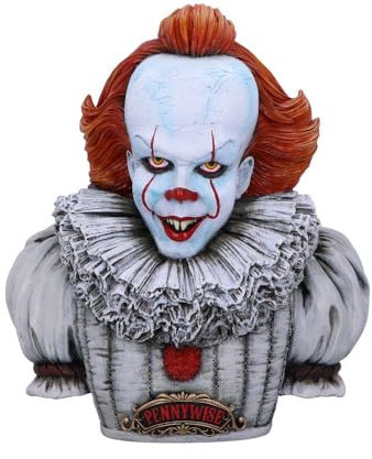 Nemesis Now Pennywise-Busto Oficial de IT Capítulo 2, Blanco, 30 cm