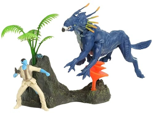 McFarlane Toys - Disney Avatar – World of Pandora Jake Sully Vs Thanator Avatar Movie Action Figure – Disney Toys – collectible Figure – Ages 8+