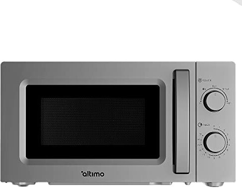 Altimo 700W 20L Silver Microwave Oven, 5 Cooking Power Levels, Quick Defrost Function, Manual Kitchen Timer MMW701S