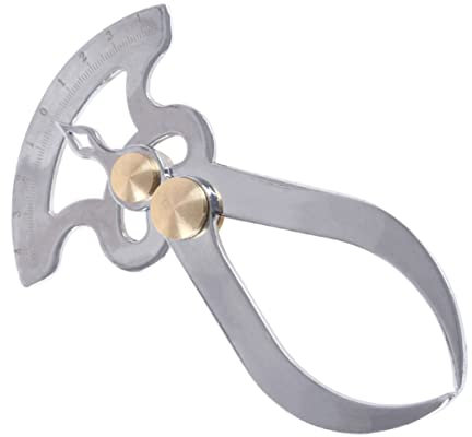 HONMEET Medidor De Espesor De Acero Inoxidable Calibre De Ranura Interior Pinzas Exteriores De Acero Inoxidable Pinza De Resorte Interior Pinza Exterior Calibre Externo Nacarado Gobernante