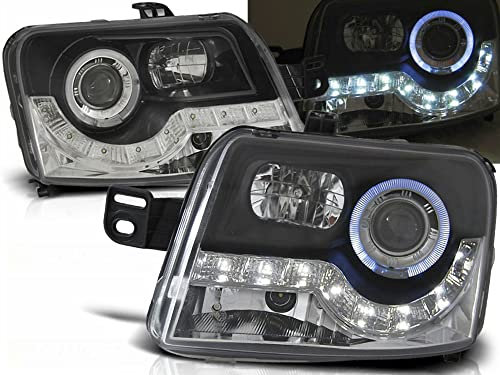 Tuning-Tec Für Fiat Panda 2003-2009 LED Scheinwerfer Set in schwarz