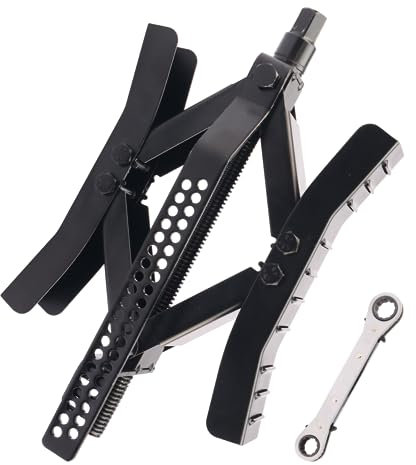 RVmonsterShop Unterlegkeil Stabilisator für RV, 2-10 Zoll geeignet Wohnmobil-Reiseanhänger, X-Chock, Anti-Bewegung, Wohnmobil-Reiseanhänger, robust, rostbeständig, Wheel Chock Stabilizers for RV