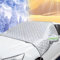 LECREA Frontscheibenabdeckung Winter für Ford Fiesta '09 2008-2017, Verdicken Faltbar Auto Windschutzscheibenabdeckung Winter gegen EIS, Frost, Staub Sonne, Auto Zubehör,230 * 145cm