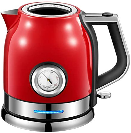 1,8L Elektrisk tekokare i rostfritt stål med temperaturdisplay Kaffetermokanna Kök Smart Whistle Vattenkokare Samovar The New powerfully