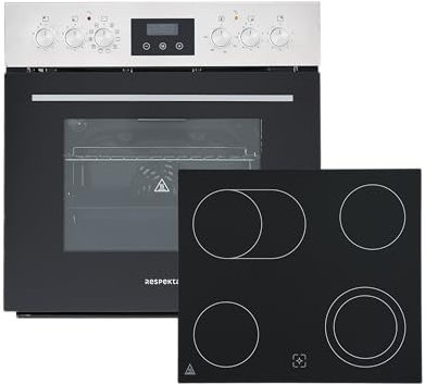 Backofen Herdset Einbau Kochfeld Glaskeramik rahmenlos Respekta HS3001-19