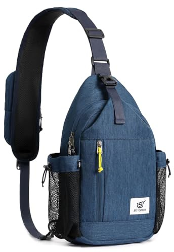 SKYSPER Sling Bag Anti-Theft Crossbody Bag RFID Travel Cross Body Shoulder Sling Backpack(Darkblue)